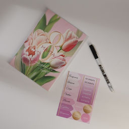 Подарочный набор ежедневник А5, 80 листов, наклейки и ручка С 8 марта! - Artfox фото 2