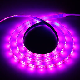 Фитолента для растений Luazon Lighting, светодиодная, 10.3 Вт, 2 м, IP65, 5 В, 60 LED/м, диммер, USB, SMD5050, мультиспектральная