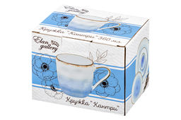 Кружка 360 мл 13*9*9 см Кантри небесно-голубая - Elan gallery фото 10