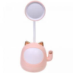Цена за 2 шт. Настольная лампа "Sweet - Котёнок" 9*22.5 см LED, USB 3w 5v, Розовый
