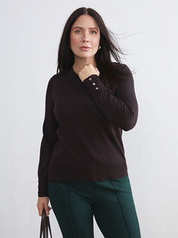 Bisiklet Yaka Kad?n Triko Kazak