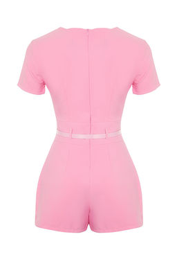 Pembe Kemerli Mini Tulum TWOSS24TU00049