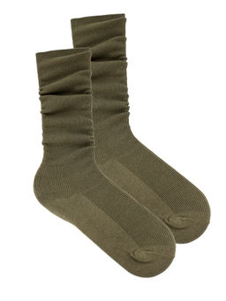 Гольфы р.35-40 Рубчик Оливковые - Krumpy фото 2