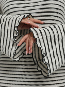 Амелия платье женское (бело-черный) - Lovetex фото 6