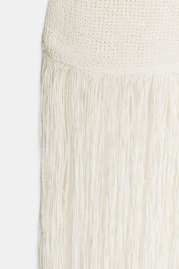 VESTIDO PUNTO FLECOS / Crudo - Zara фото 13