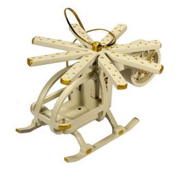 Праздничные новогодние игрушки: Вертолет малый 1013 White winter - Idh фото 2