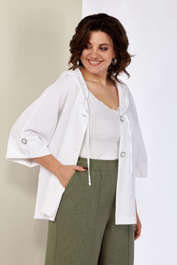 Костюм SHETTI 4057 белый + олива
