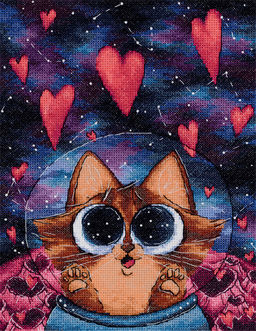 Набор для вышивания PANNA KS-7453 Космическая любовь 17.5 х 23.5 см