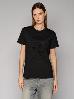 Футболка женская 12521-42035 black - Maxroses фото 5