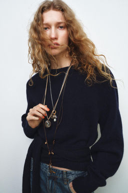 PACK OF 3 STONE CHARM NECKLACES