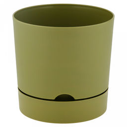 Горшок для цветов пластмассовый "Гранд" 3л, д17см, h16,5см, с поддоном, папоротник (Россия)