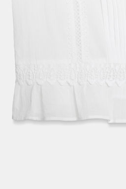 BLUSA ENTREDOSES VOLANTES / Blanco - Zara фото 8