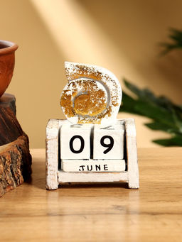 Календарь настольный Ракушка, 1075.4 см, дерево, белый - Simaland фото 2