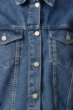 Mavi Kolu Dikis Detayl? Oversize Denim Ceket TWOAW25CE00015 - Trendyolmilla фото 4