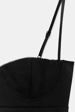 CORSETRY-INSPIRED STRAPPY TOP - Zara фото 12