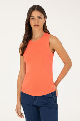 Kad_n Nar _i_e_i Bisiklet Yaka Kolsuz Basic Ti__rt