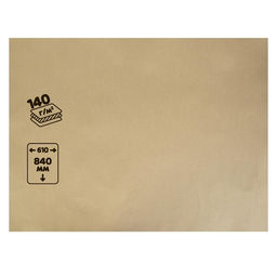 Цена за 10 шт. Крафт-бумага, 610 х 840 мм, 140 г/м², коричневая/серая