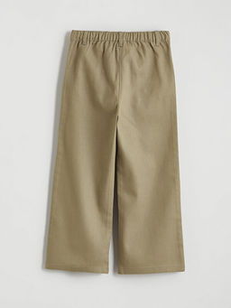 Beli Lastikli ?i?ekli K?z ?ocuk Pantolon