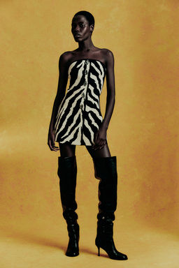 Vestido bandeau en punto jacquard - H&m фото 2