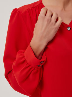 Блузка женская 1231133007 bright red - Eleganzza фото 4