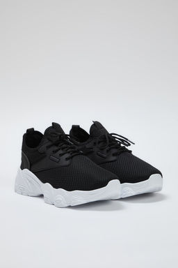 Trendyol Shoes Siyah File Detayl? Bagc?kl? Kal?n Taban Kad?n Yuruyus Spor Ayakkab? TAKSS25SN00007 - Trendyolmilla фото 5