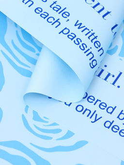 Цена за 20 шт. Пленка флористическая для цветов, «Цветы», голубая, 57×57 см