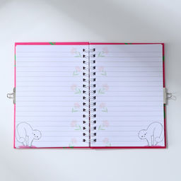 Блокнот на замочке А6, 50 л. С 8 Марта