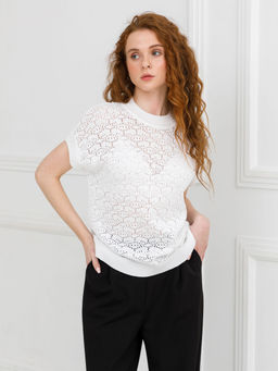 Блузка вязаная