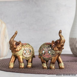 Цена за 2 шт. Статуэтка Слон 15х7х15см / 7122 /уп 2/108/