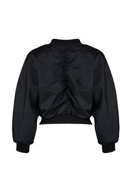 TRENDYOLMILLA Bej Oversize Buzgu Detayl? Su Itici Bomber Ceket Mont TWOSS22MO0099 фото 14