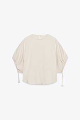 ZW COLLECTION PUFF SLEEVE BLOUSE - Zara фото 6