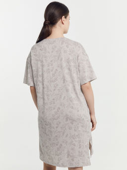 Сорочка ночная женская в сером цвете с веточками - Mark formelle фото 5