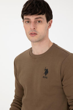 Мужской свитшот цвета хаки Неожиданная скидка в корзине - U.s. polo assn фото 2