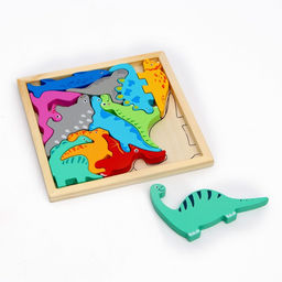 Пазл в рамке «Динозавры» 16.6×16.6×1.2 см