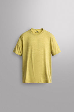 CAMISETA T?CNICA JACQUARD RAYAS / Amarillo - Zara фото 7
