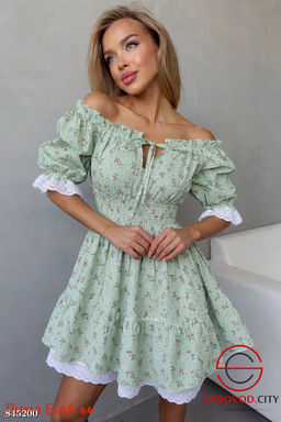 Платье женское с принтом - Bruno фото 5