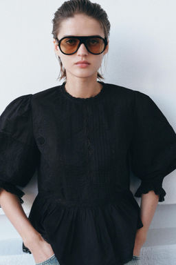 ZW COLLECTION EMBROIDERED SHIRT - Zara фото 2