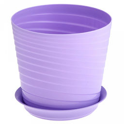 Горшок для фиалок пластмассовый "Верона" 0,75л, д11см, h10,5см, с поддоном, лавандовый (Россия)