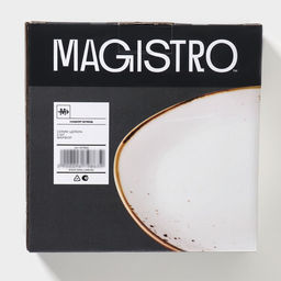 Блюда для подачи Magistro «Церера», набор 2 шт., 18×16×1.5 см, фарфор, белые