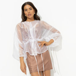 Жакет из органзы Вершина восхищения (белая) - Charutti фото 7
