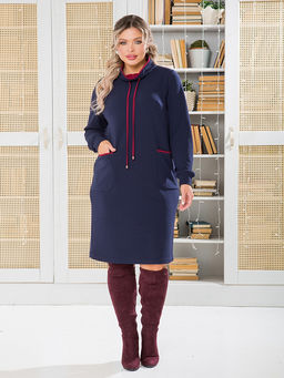 Платье 1463 темно-синий