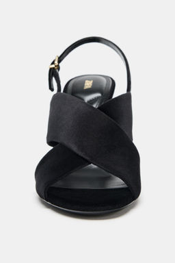 CROSSOVER HEELED SANDALS - Zara фото 3