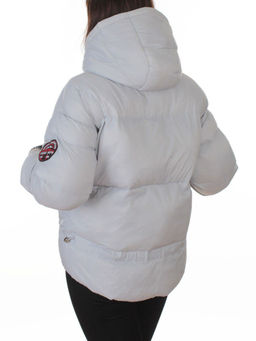 PE23-1 GRAY/LT. BLUE Куртка зимняя женская (150 гр. холлофайбер)