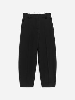 Pantalones barrel con cremallera