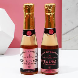 Подарочный набор Море счастья!: гель для душа и шампунь для волос шампанское, 2?250 мл, Чистое счастье  фото 3