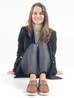 Лоферы туфли 172.1841be.Коричневый леопард