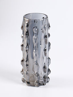 Ваза для цветов «Алонзо», 18×6 см, стекло, чёрная