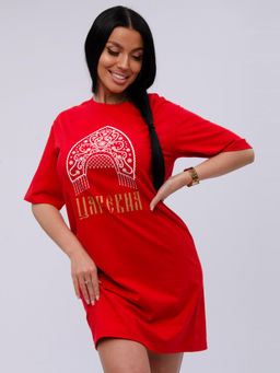 Сорочка "Царевна 3" красная, трикотаж