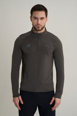 Лонгслив half-zip Коричневый ANTA RUNNING LS Tee