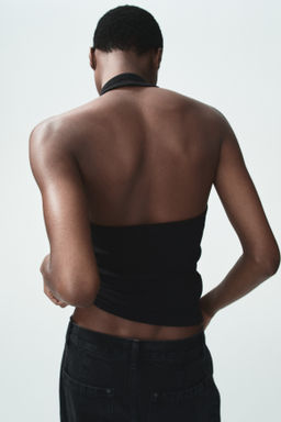 Top halter de algod?n - H&m фото 7